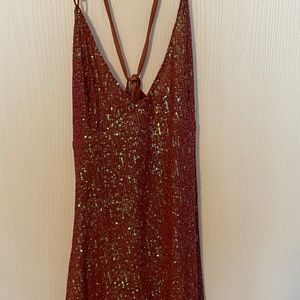 Free People Sequined Slip Dress